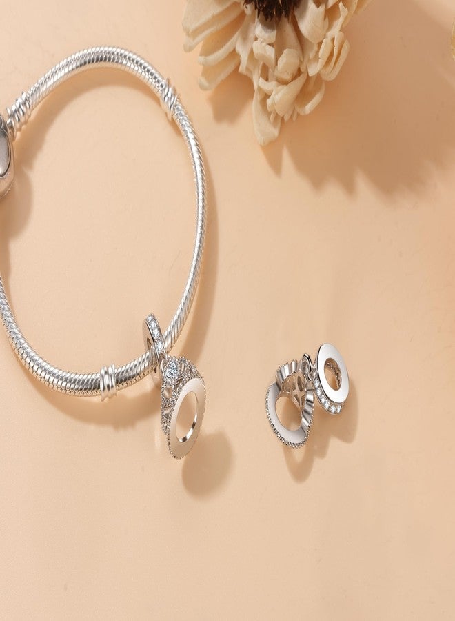 SHBOAZED Princess Queen Crown Charm Fit Pandora Charms Bracelet Birthday Gifts for Women Mother Girlfriend Daughter April - Image 4